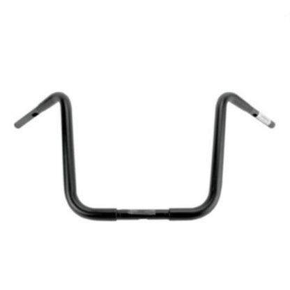 NEW Wild1 14" Ape Hanger Harley 1.25" Chubby TBW Black 1" Clamp Handlebar WO572B