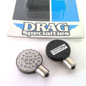 Drag Specialties Single Function Flat Amber LED Lights 1156 Style 0906-7513