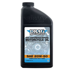 Drag V-Twin 1984up Harley High-Performance Engine Oil 20W-50 1 Qt 3601-0773