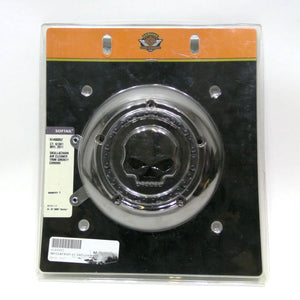 New Genuine Harley 08-17 Softail Willie G Skull Chain Air Cleaner Cover 61400052