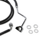 Drag Specialties +4" 68.5" Black Brake Line Front 2015-2022 Road Glide 1741-4506