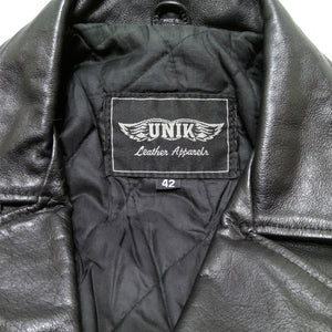 Mens UNIK Leather Jacket Size 42