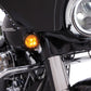 Ciro Fang 1157 Signal Light Inserts Black Front Amber Lens 2000-20 Harley 45420