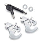 NEW Genuine Harley Locking Detachable Latch Kit w/ Two Keys Chrome 90300087