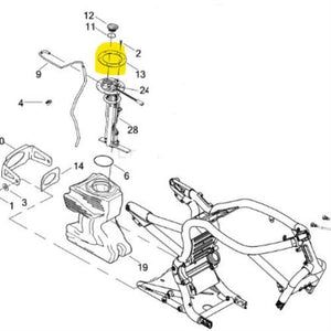 NEW Genuine Harley 2006-2017 V-Rod Fuel Pump Clamp Ring 61284-06