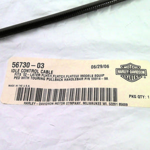 NOS Genuine Harley 41" Idle Control Cable 56730-03