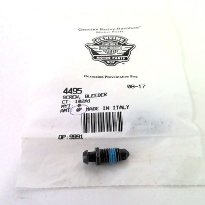 NOS Genuine Harley 2006-2007 V-Rod Bleeder Screw 4495