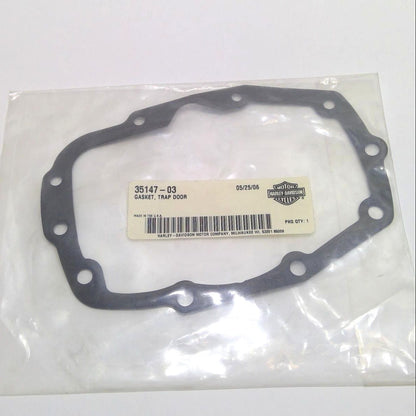 NOS Genuine Harley 6 Speed Bearing Cover Trap Door Gasket 35147-03