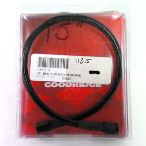 GOODRIDGE Universal 15" Brake Line Ebony Series 11315