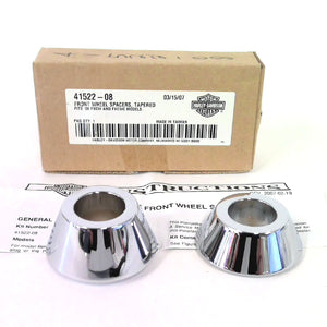 NEW Genuine Harley 2008-2011 Rocker Softail Chrome Front Wheel Spacers 41522-08