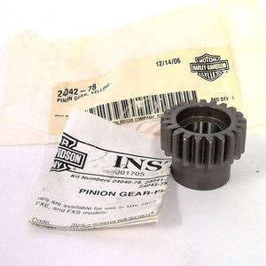 NOS Genuine Harley Shovelhead Pinion Gear 1.4737-45 pitch dia. (yellow) 24042-78