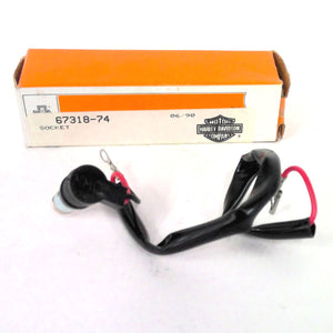 NOS Genuine Harley Speedometer Socket Bulb Wires 1974-1990 FXR XLCH 67318-74