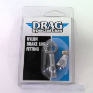 Drag Specialties Chrome Banjo Fitting 7/16" Straight 1742-0107