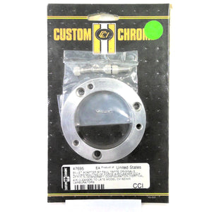 Custom Chrome Billet Carburetor to Force Air Cleaner Adapter 47695