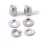 NEW Genuine Harley Touring Softail Chrome Front Fork Axle Retainer Nuts 45813-03