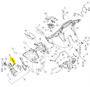 NEW Genuine Harley 2015-2019 Road Glide Lower Air Duct Linkage Rod 29200063