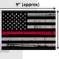 Pro Pad Grunge USA Firefighter Thin RED Line Motorcycle 6" x 9" Flag 0521-1557