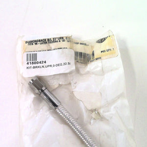 NOS Genuine Harley Dyna Touring 0° 22.5" Upper Diamond Back Brake Line 41800424