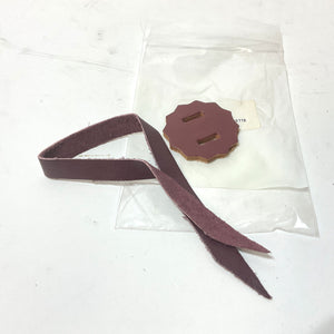 NOS Genuine Harley Burgundy Leather Rosettes And Tie For Conchos 91915-91