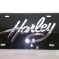 Chroma 55005 Black/Silver Harley License Plate