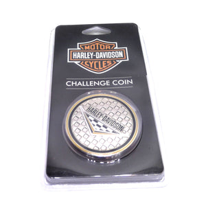 NOS Genuine Harley Checkered Flag Racing Division Challenge Coin 8013509