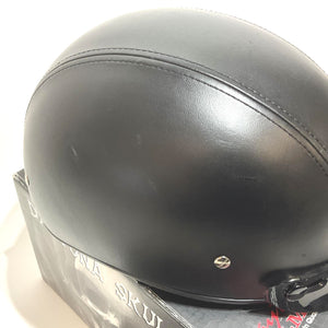 NEW Daytona Helmets XL D.O.T. Skull Cap - Leather Covered D3-A-XL