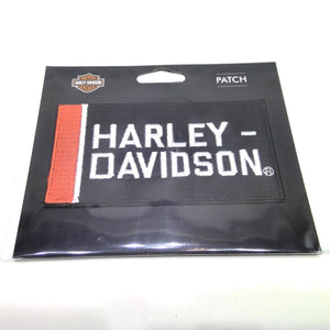 NOS Genuine Harley 4inch Bold Orange Bar Emblem Patch 8013264