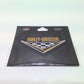 NOS Genuine Harley 4inch Nostalgia Checker Tri Patch 8013172