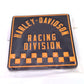 NOS Genuine Harley Black & Orange Racing Division Rubber Tile Magnet 8013486