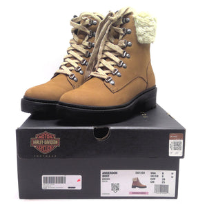 NEW Harley Womens Size 8 Anderdon Brown 6" Riding Motorcycle Boots D87259-800M