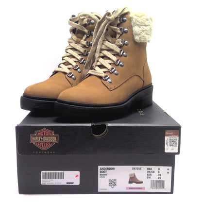 NEW Harley Womens Size 8 Anderdon Brown 6" Riding Motorcycle Boots D87259-800M