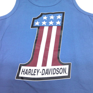 NEW Women Harley-Davidson Ultra Classic #1 Blue Tank Top Medium 96652-22VW