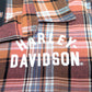 NEW Boys Harley-Davidson Button Up Plaid Shirt Size 4/5 1083256