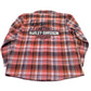 NEW Boys Harley-Davidson Button Up Plaid Shirt Size 4/5 1083256