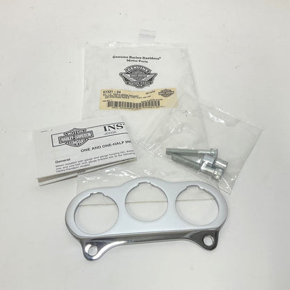 NOS Genuine Harley 1996 Up Softail Dyna Tipple 1.5" Gauge Bracket 67331-04