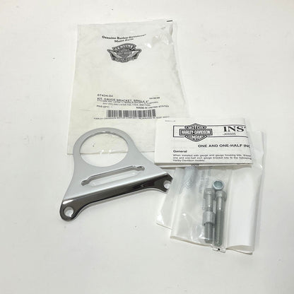 NOS Genuine Harley 2004-2020 XL Dyna 2" Sigle Gauge Bracket 67434-04