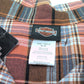 NEW Boys Harley-Davidson Button Up Plaid Shirt Size 8/10 1083256