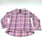 NEW Girls Harley-Davidson Pink Button Up Plaid Shirt Size 6/6x 1033206