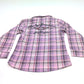 NEW Girls Harley-Davidson Pink Button Up Plaid Shirt Size 6/6x 1033206