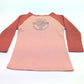 NEW Girls Harley-Davidson Raglan 3/4 Sleeve Shirt Size 2/3T 1021259