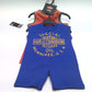 NEW Boys Harley-Davidson Blue/Orange Sleeveless Romper Set Size 9/12M 3062235