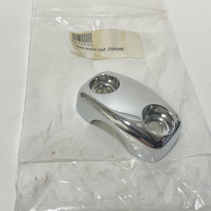 NOS Genuine Harley Softail Deuce Chrome Handlebar Clamp Top Cap 56133-00