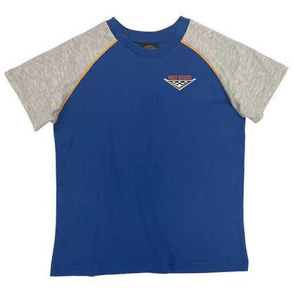 NEW Toddler Harley-Davidson Blue Short Sleeve Racing Shirt Size 2/3T 1072213