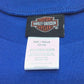 NEW Boys Harley-Davidson Blue Short Sleeve Racing Shirt Size 12/14 1092213