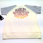 NEW Girls Harley-Davidson Cream/Grey "Summer of Harley" Shirt Size 7/8 1041257