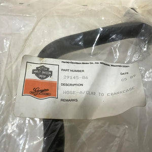 NOS Genuine Harley 1986-1992 Softail Dyna Air Cleaner - Crank Case Hose 29145-86