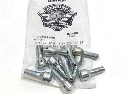 NOS Genuine Harley Panhead 10pc Transmission Housing Vent Screw 34720-56