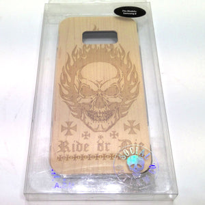 Social Outlaw Co. Ride or Die Phone Case for Samsung 8 Wood Cut 07014