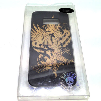 Social Outlaw Co. Eagle Phone Case for Samsung 8 Wood Cut 07002