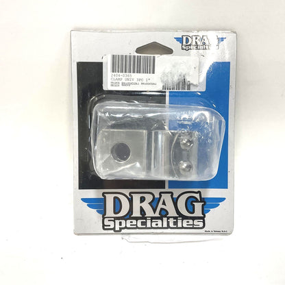 Drag Specialties Chrome 1" Three-Piece Frame Clamp 2404-0365